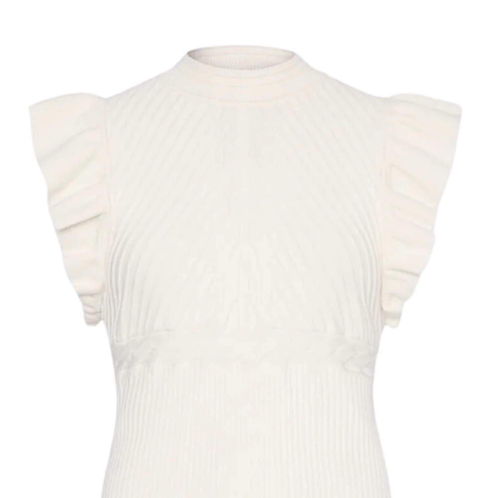 Milly Chiffon Ruffled knit Top